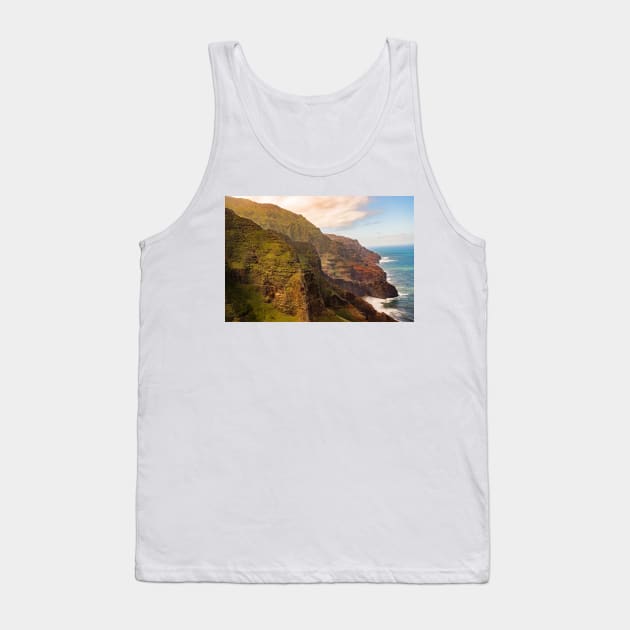 Napali Coastline  3 Tank Top by KensLensDesigns